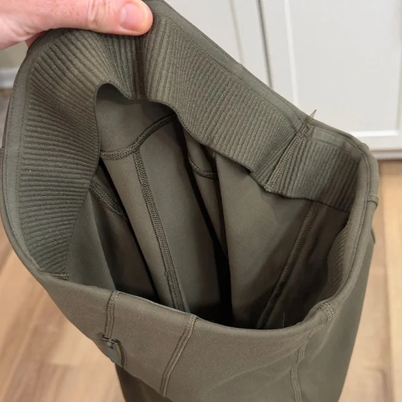 Lululemon Define High-Rise Wide-Leg PantS Luon Olive Green Brown Size XS - Picture 6 of 14